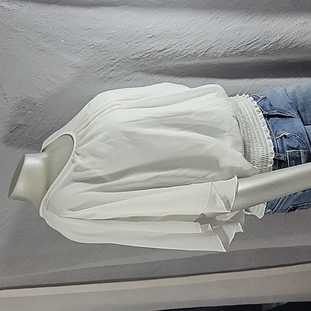 White Top- with built in camisole underneath